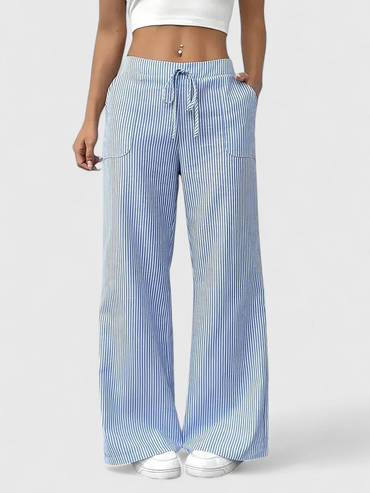 Women's Comfortable wide-leg pants with elegant details