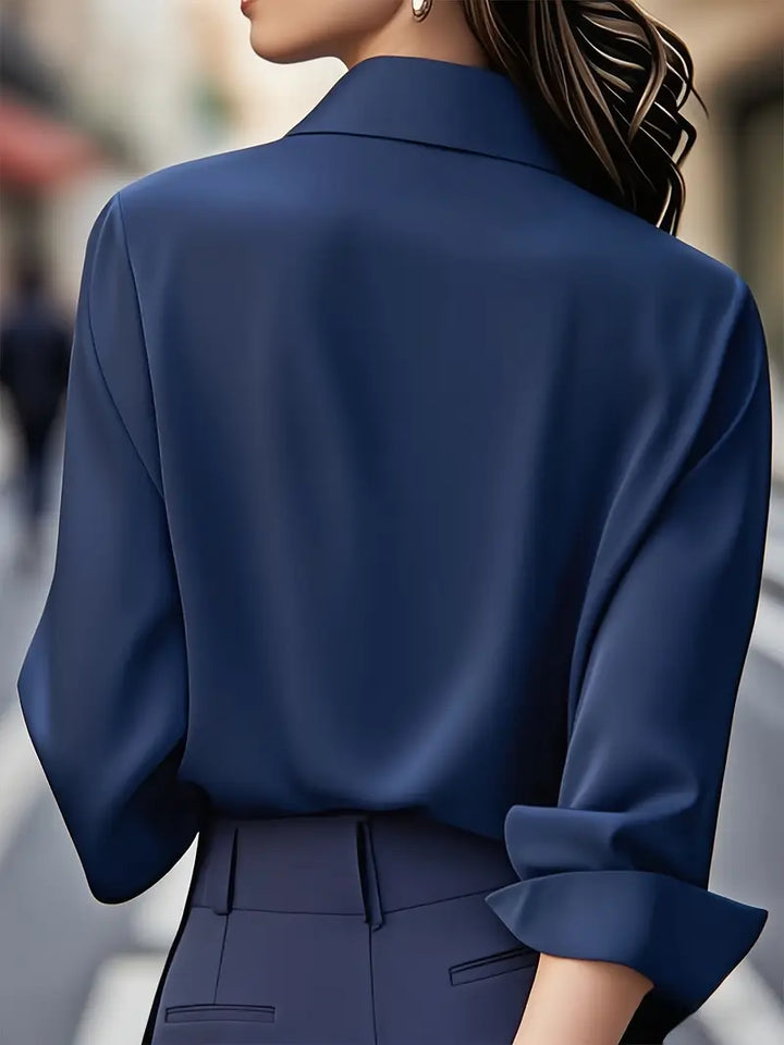 Women's Elegant Long Sleeve Button Down Shirt