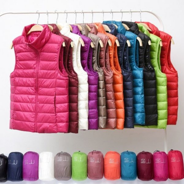 Avery | Padded Zip Up Sleeveless Vest