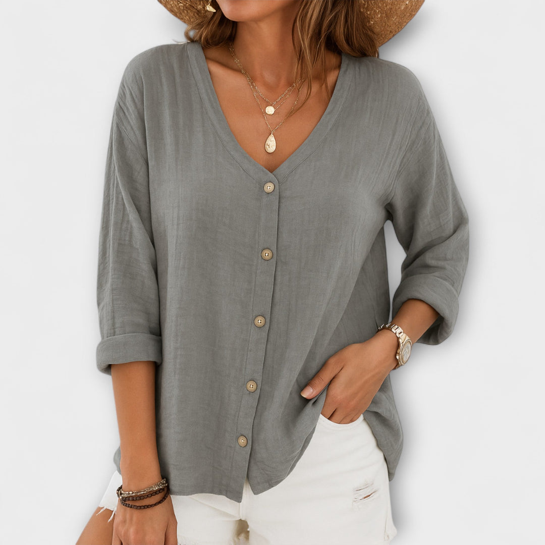 Women's Casual Button-Up Shirt