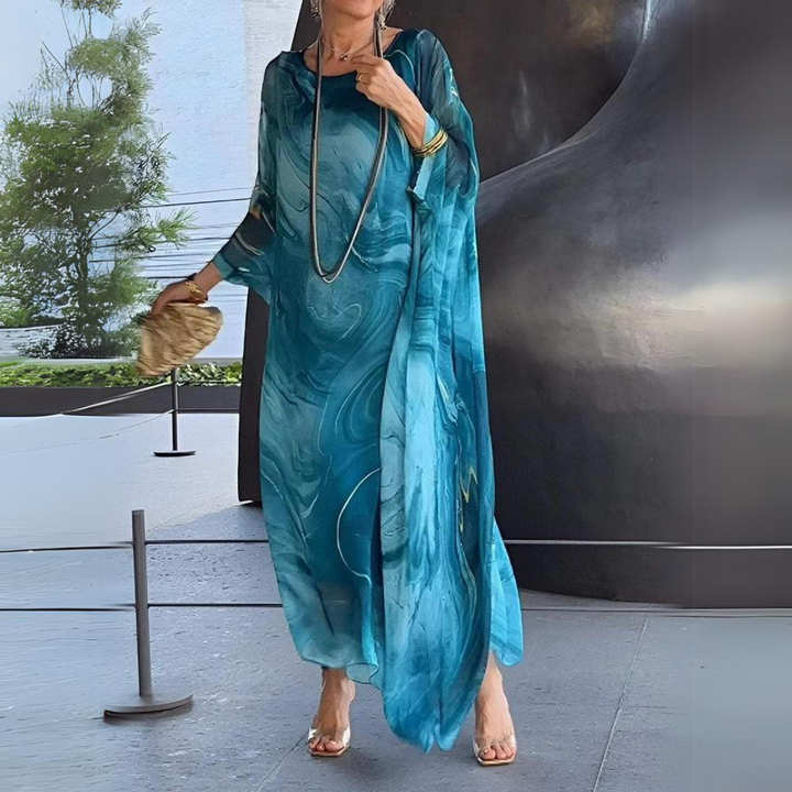 Emersyn |  Charming Silk Chiffon Dress