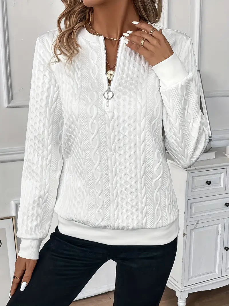 Women's zip-up sweater