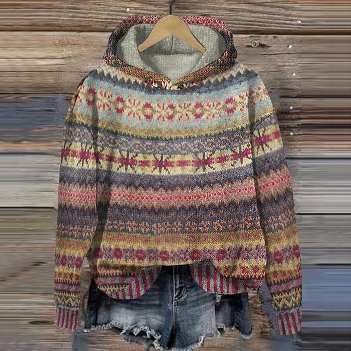 Women's ethnic hoodie for Retro Hoodie