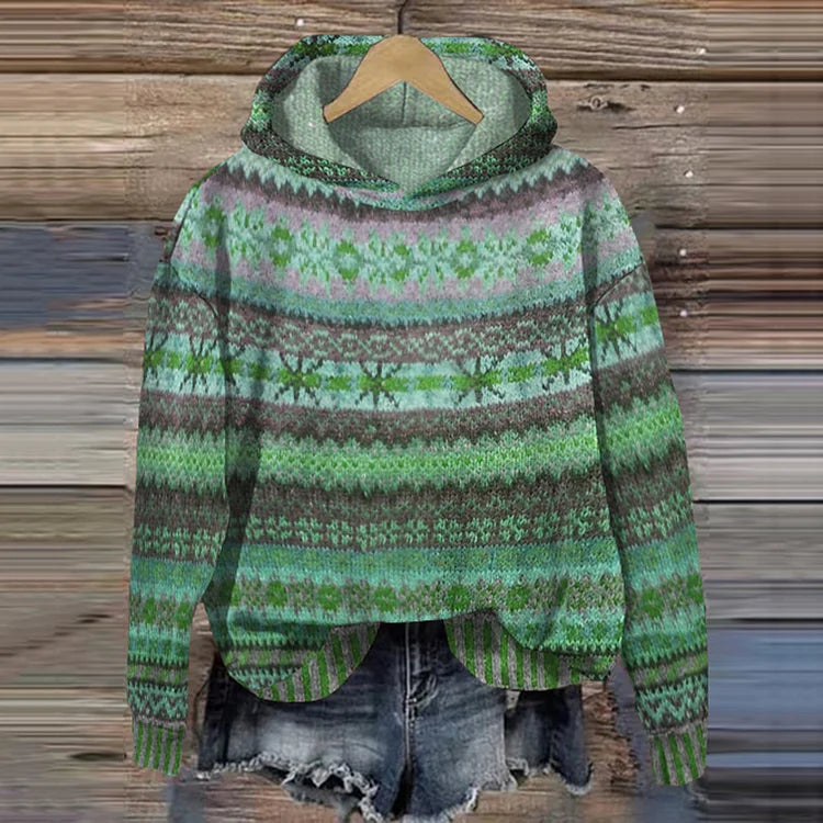 Women's ethnic hoodie for Retro Hoodie