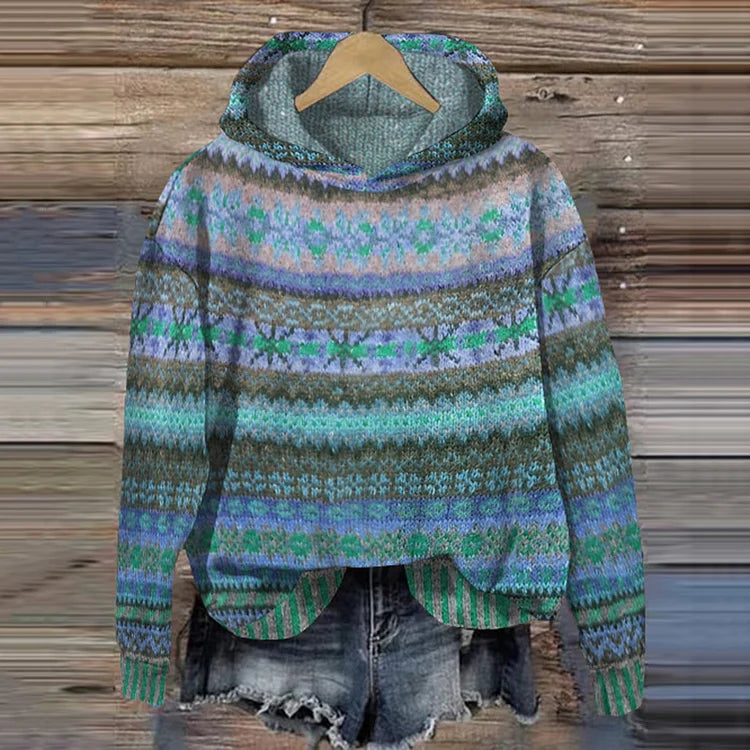 Women's ethnic hoodie for Retro Hoodie