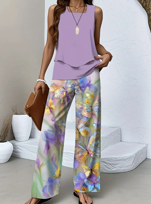 Gracelynn | Summer Set with Layered Top