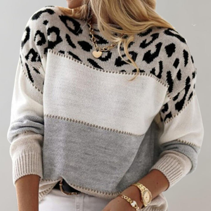 Women's Sweater with Knit and Character