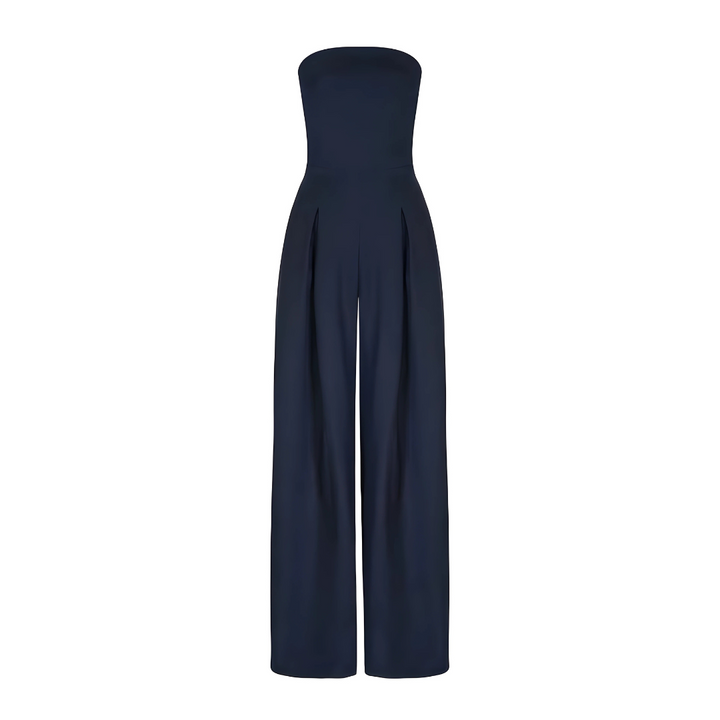 Women's Strapless jumpsuit with wide legs