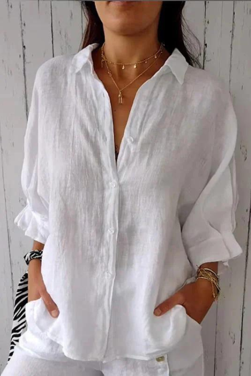 Kinsley | Casual Button-Up Top
