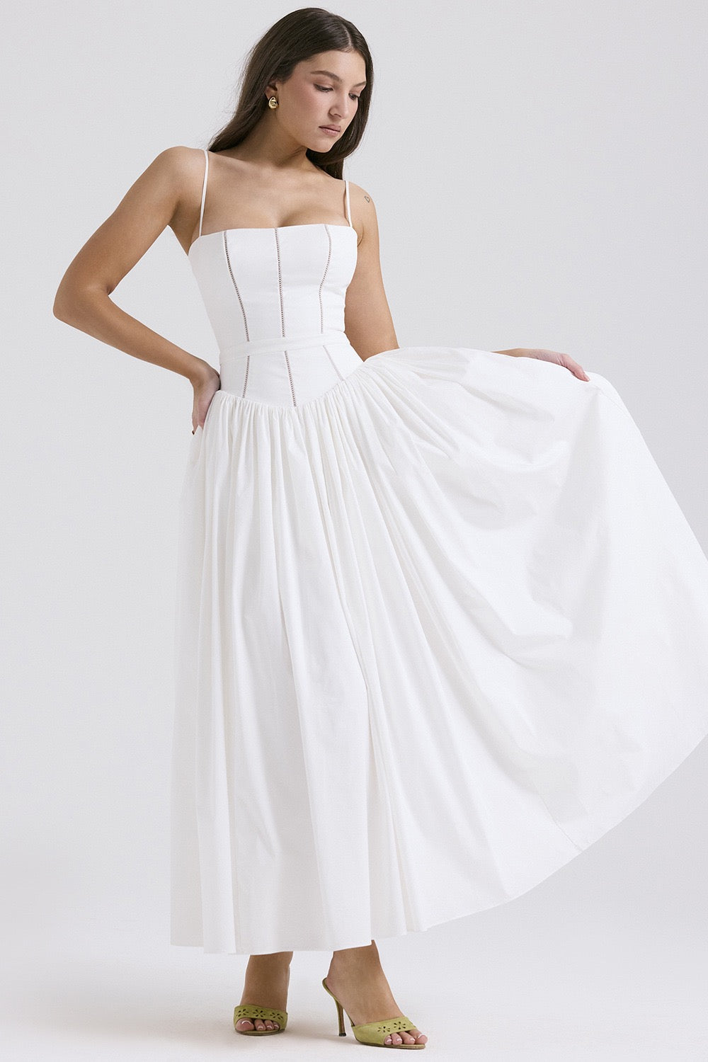 Bella | Garden Corset Maxi Dress