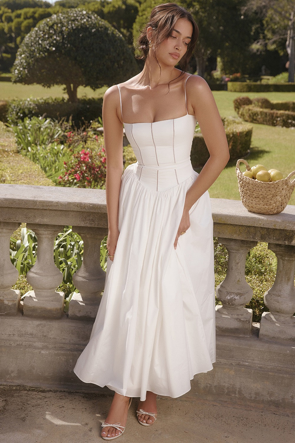 Bella | Garden Corset Maxi Dress