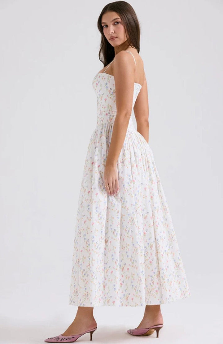 Bella | Garden Corset Maxi Dress