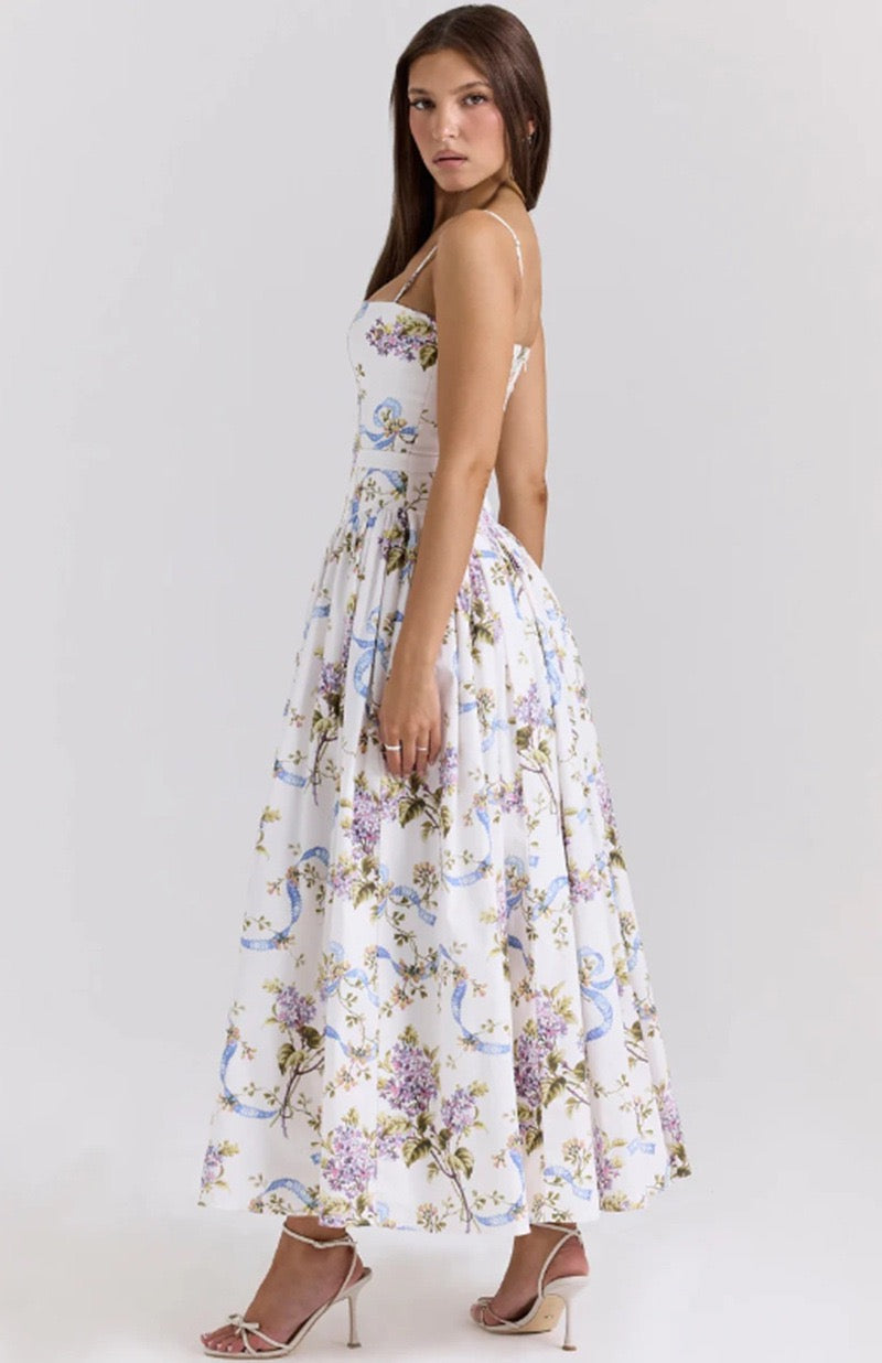 Bella | Garden Corset Maxi Dress