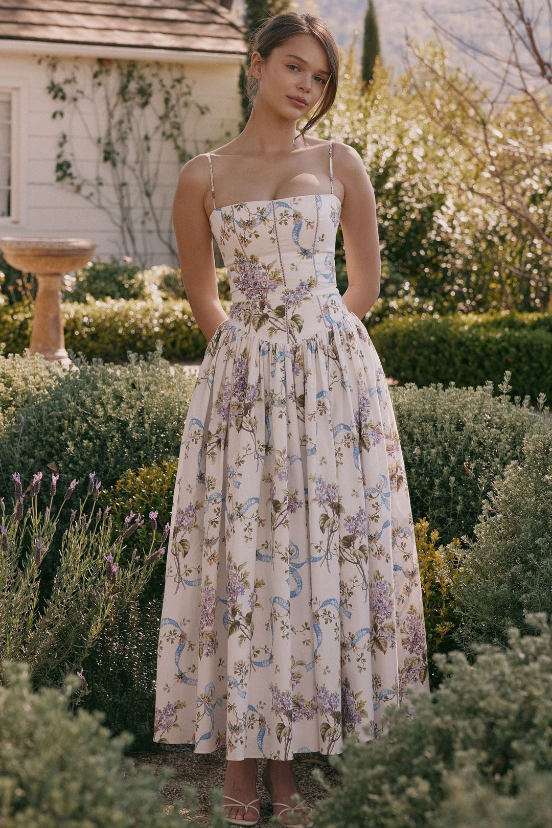 Bella | Garden Corset Maxi Dress