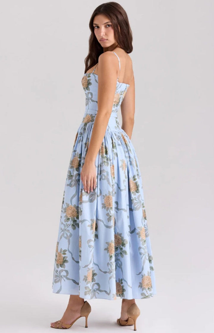 Bella | Garden Corset Maxi Dress