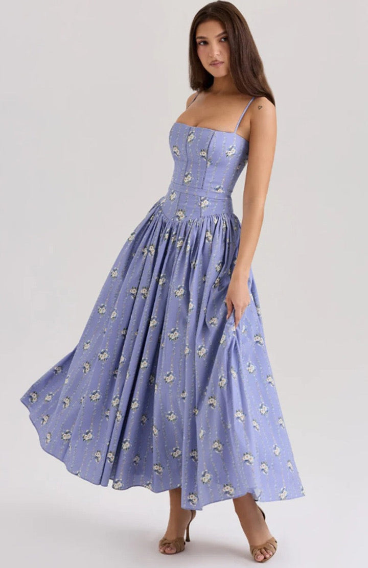 Bella | Garden Corset Maxi Dress