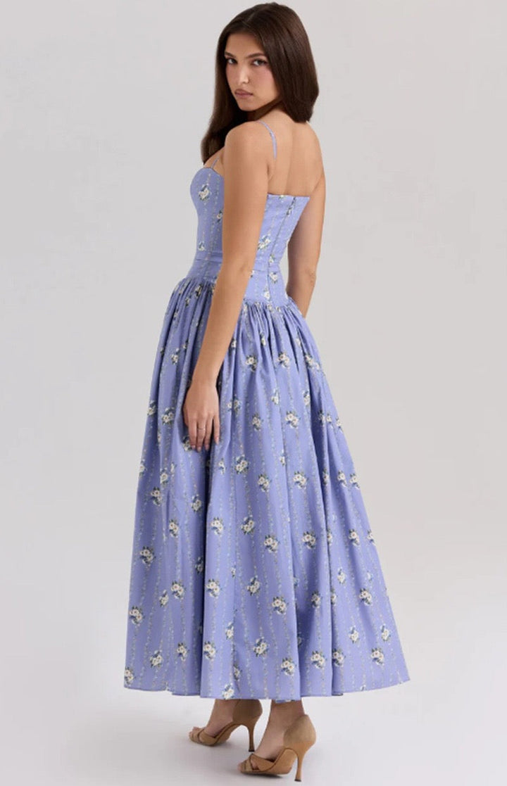 Bella | Garden Corset Maxi Dress