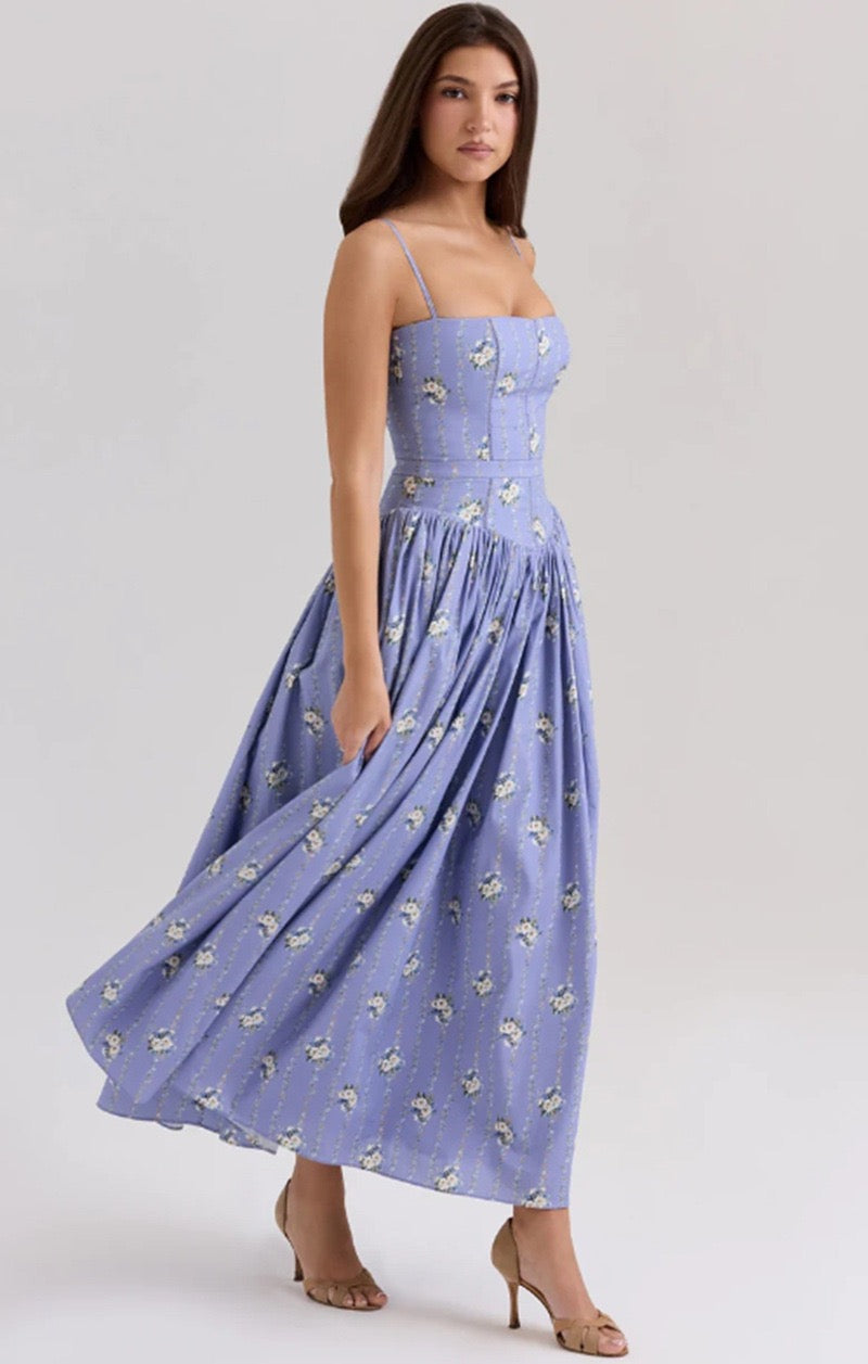 Bella | Garden Corset Maxi Dress