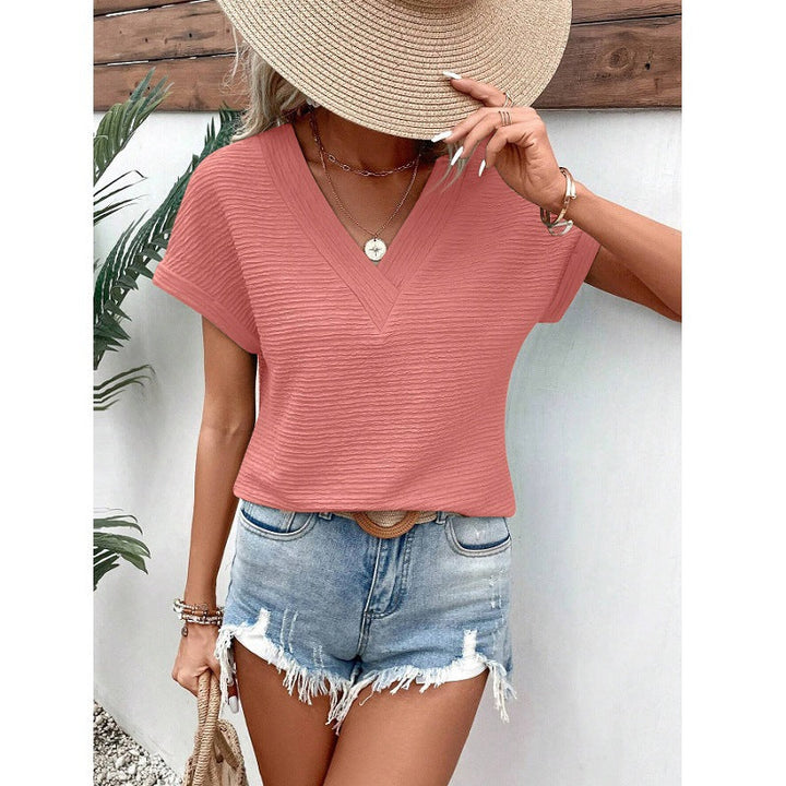 Caroline  |  Relaxed V-Neck Top