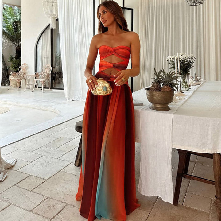 Women's Strapless Maxi Dress