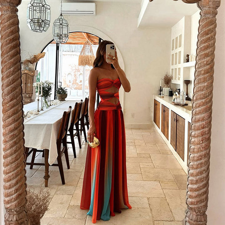 Women's Strapless Maxi Dress
