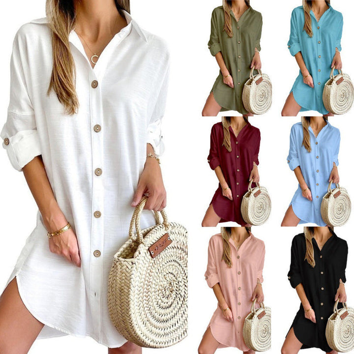Skylar | Button-Up Shirt Dress