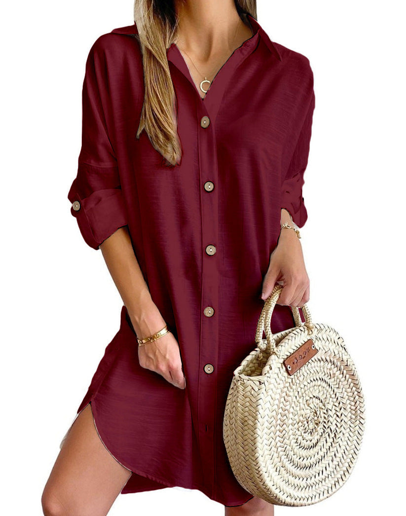 Skylar | Button-Up Shirt Dress