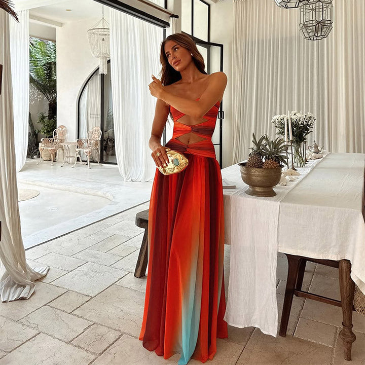 Women's Strapless Maxi Dress
