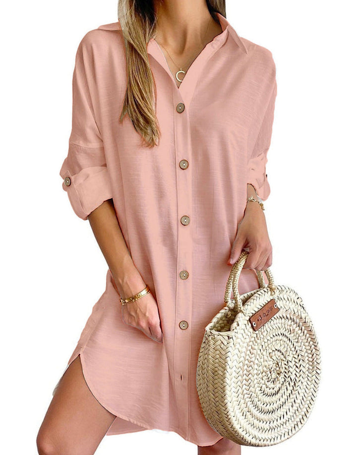 Skylar | Button-Up Shirt Dress