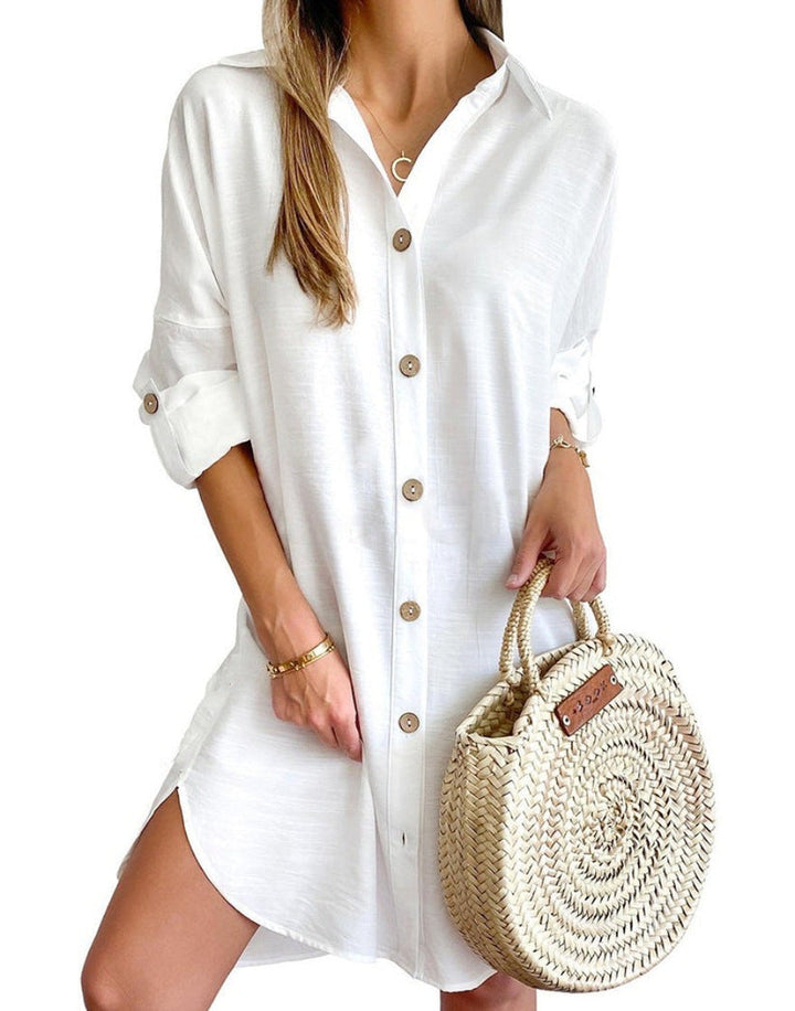 Skylar | Button-Up Shirt Dress