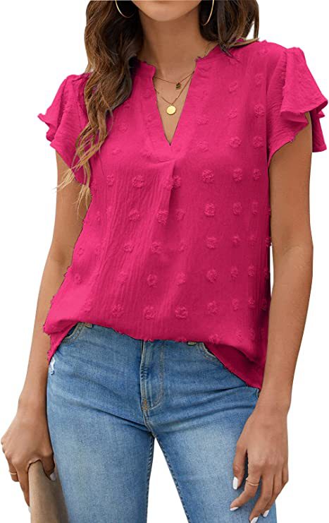Natalie | Textured V-Neck Shirt