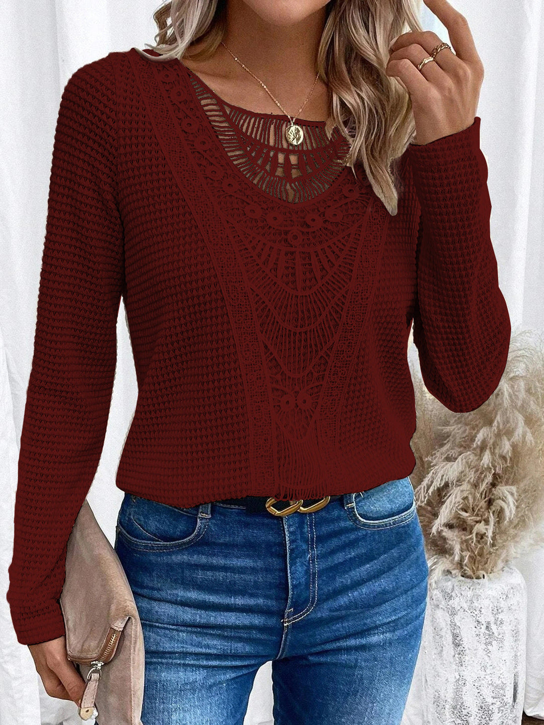 Quinn |  Boho Lace Top