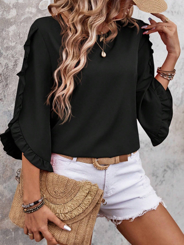 Lucia |  Vivid Ruffle Top
