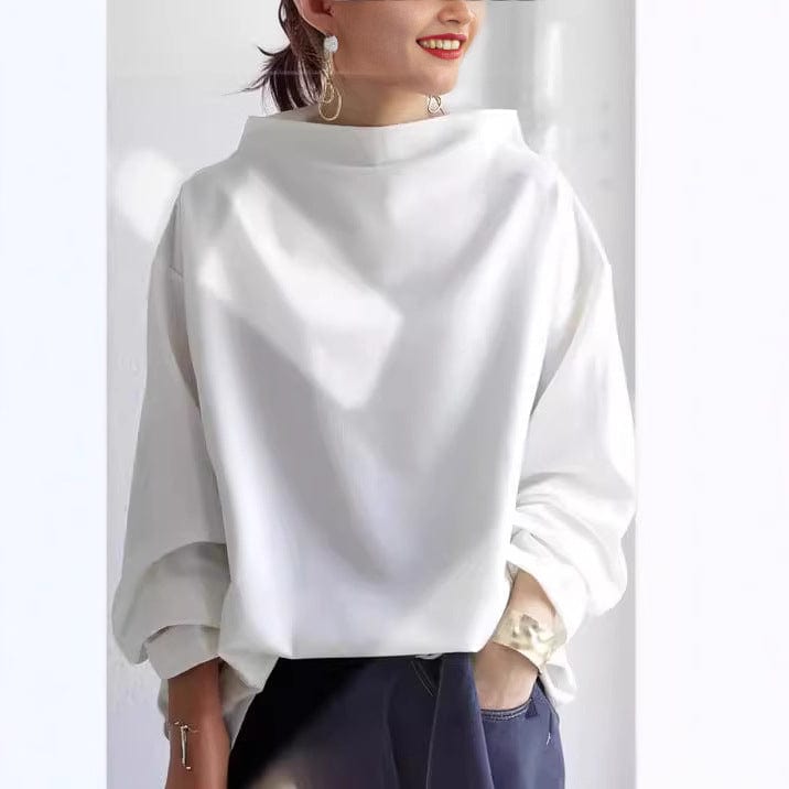 Women's High-Neck Soft Knit Top