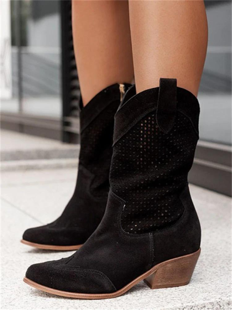 Women's Breathable Classic Cowboy Boots