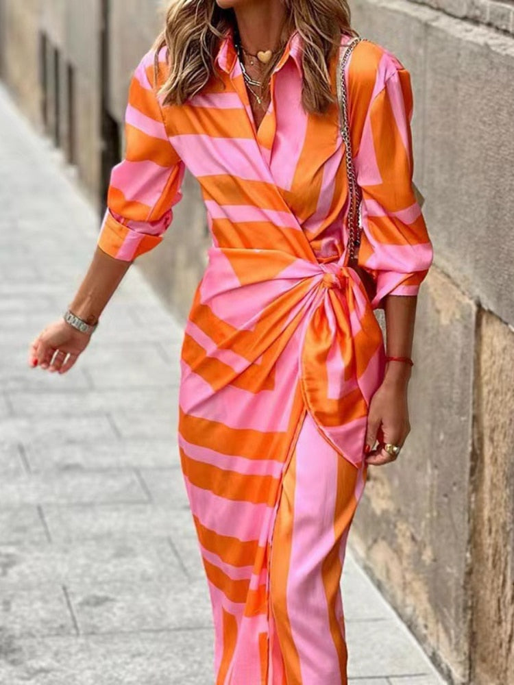 Sage | Printed Wrap Dress