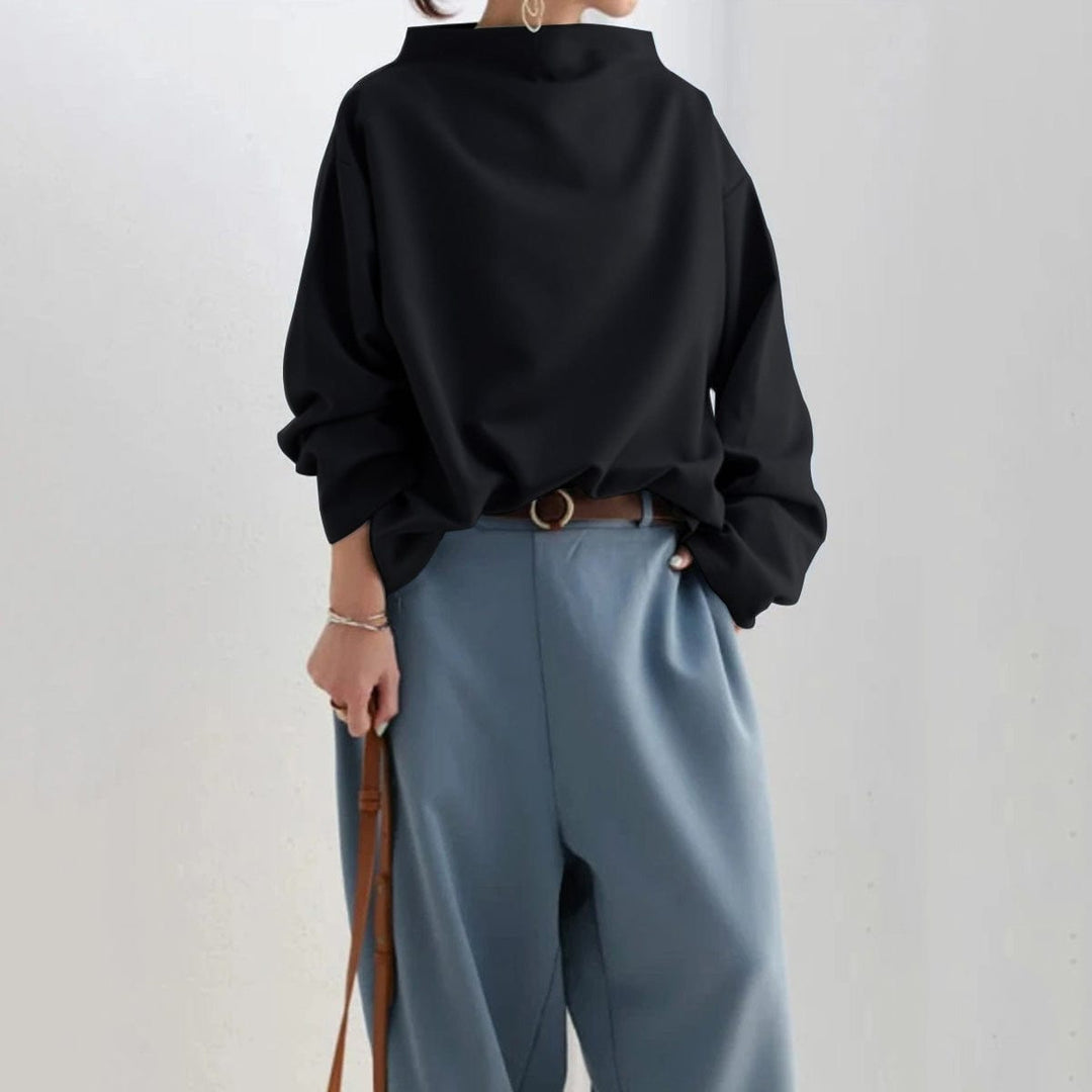 Women's High-Neck Soft Knit Top