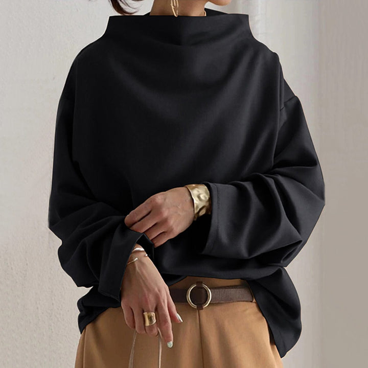 Women's High-Neck Soft Knit Top