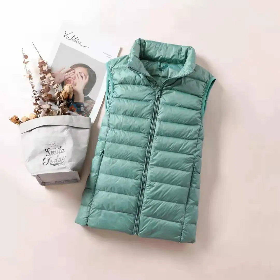 Avery | Padded Zip Up Sleeveless Vest