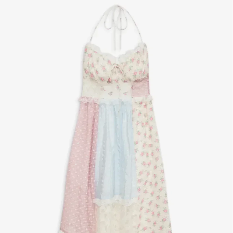 Cedar | Patchwork Floral A-Line Maxi Dress