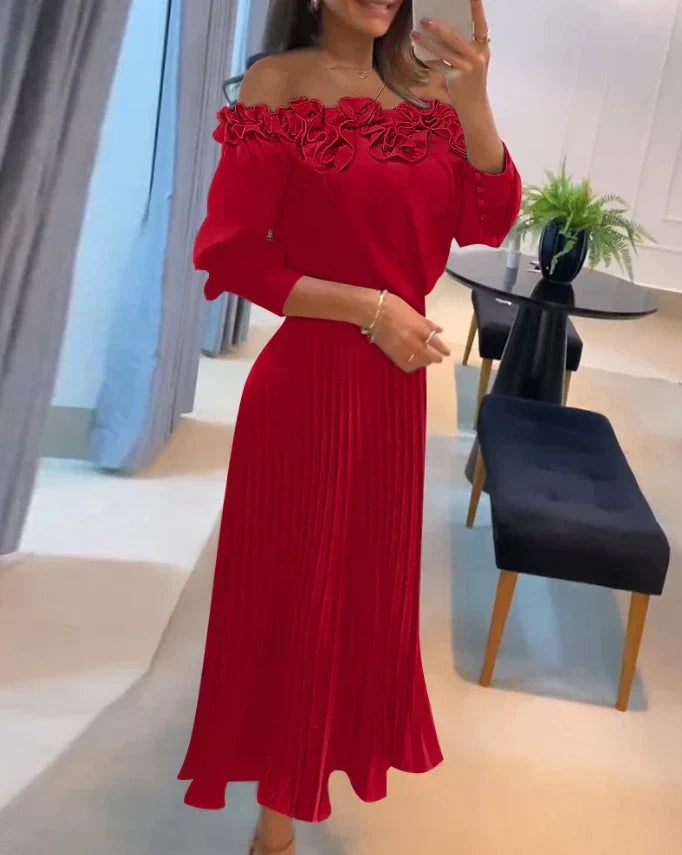 Women's Stunning Off Shoulder Maxi Dress