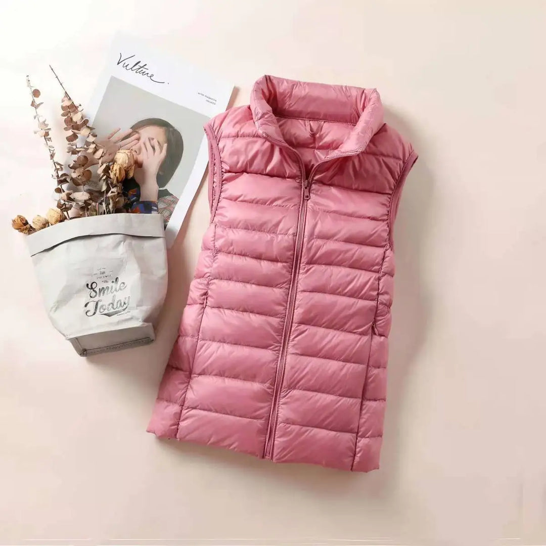 Avery | Padded Zip Up Sleeveless Vest