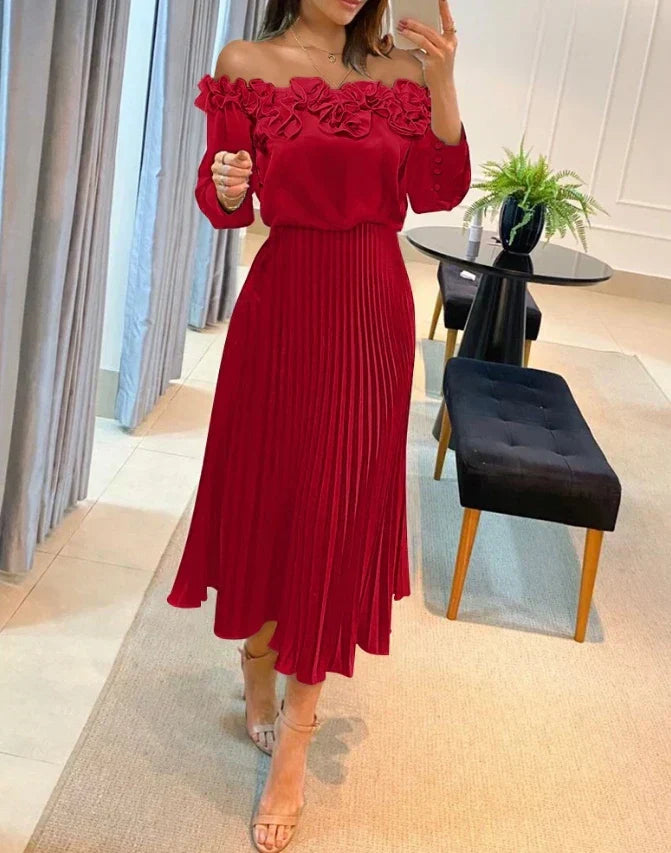 Women's Stunning Off Shoulder Maxi Dress