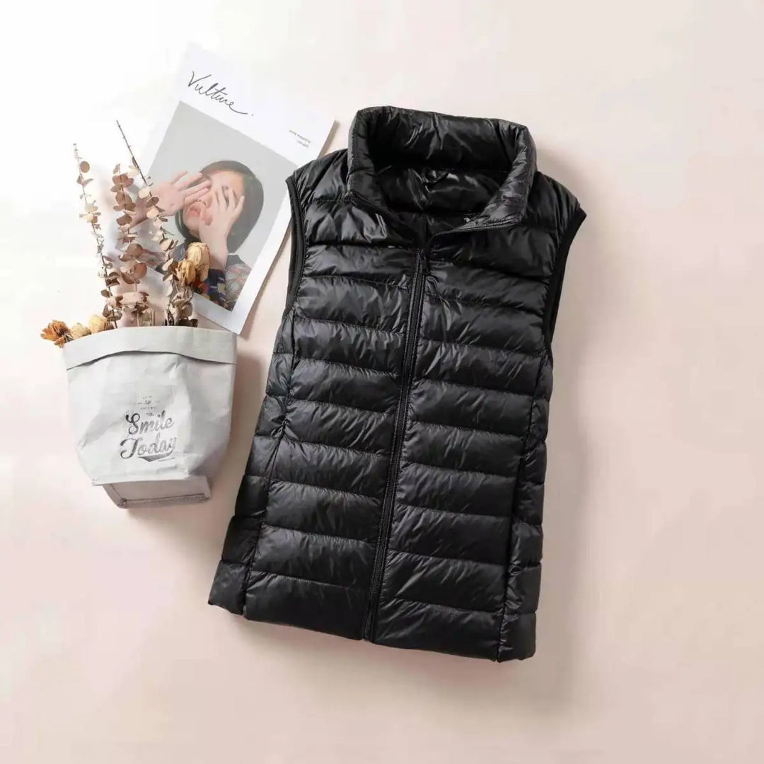 Avery | Padded Zip Up Sleeveless Vest