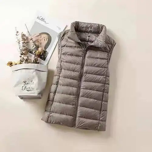 Avery | Padded Zip Up Sleeveless Vest