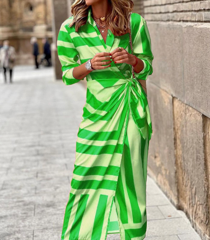 Sage | Printed Wrap Dress