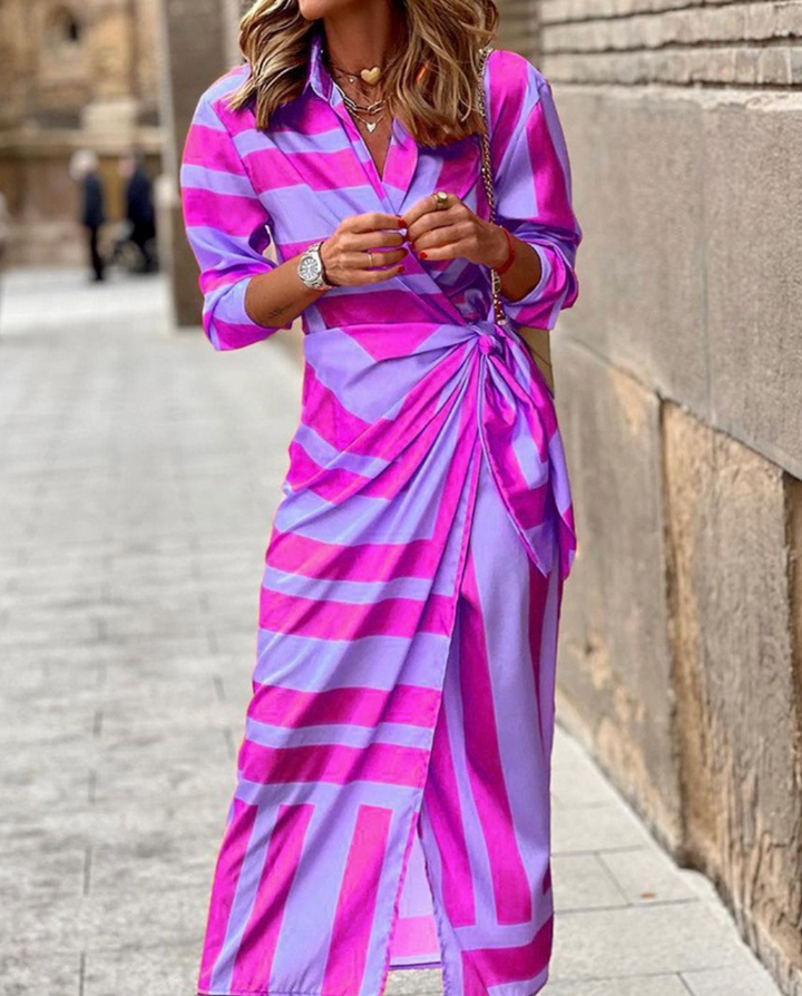 Sage | Printed Wrap Dress