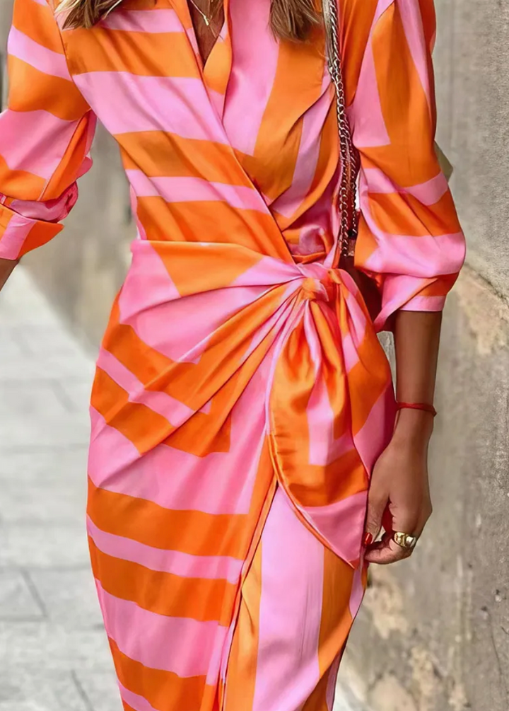 Sage | Printed Wrap Dress