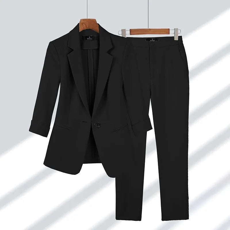 Women's Formal Matching Suit Jacket & Pant