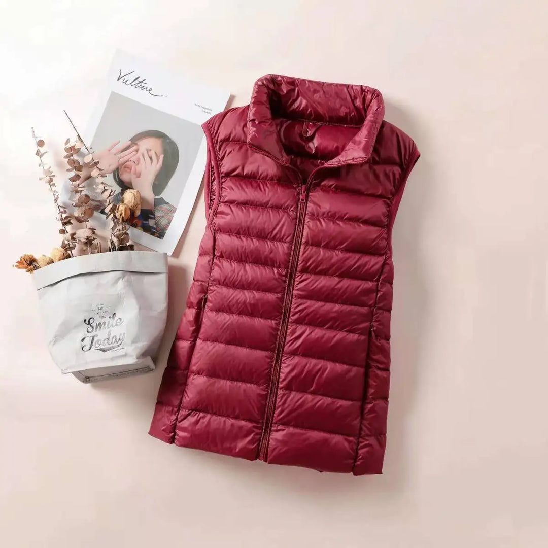Avery | Padded Zip Up Sleeveless Vest